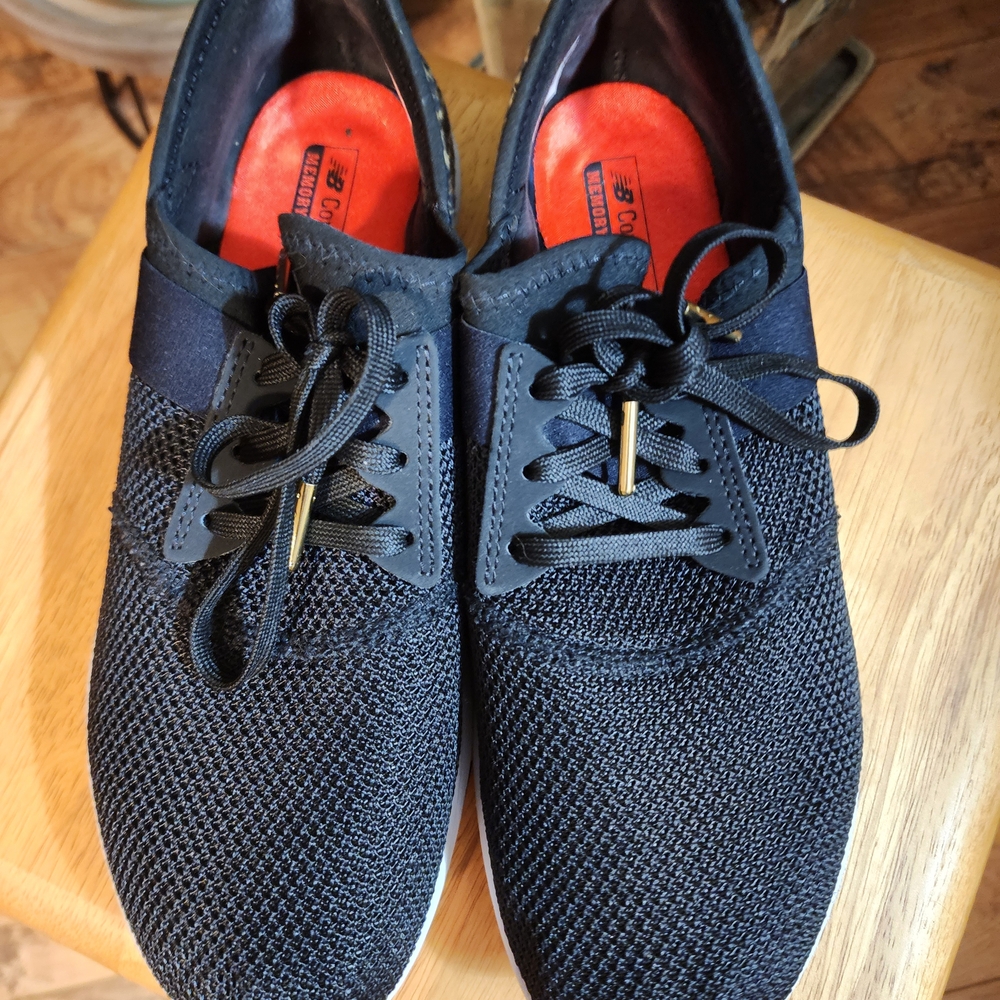 New Balance Black and Leopard Women's Sneakers - Picture 3 of 6